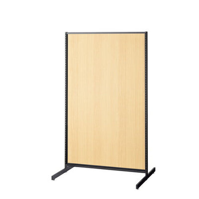 店舗用品システム什器SF中央両面タイプW90×H150cmブラック選べる8タイプエクリュパネル付きの商品画像