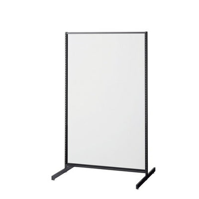 店舗用品システム什器SF中央両面タイプW90×H150cmブラック選べる8タイプホワイトパネル付きの商品画像