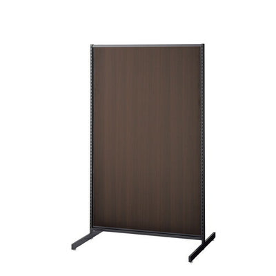 店舗用品システム什器SF中央両面タイプW90×H150cmブラック選べる8タイプダークブラウンパネル付きの商品画像