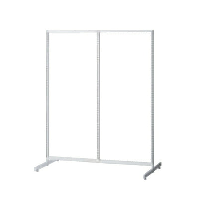 店舗用品システム什器SF中央両面タイプW120×H150cmホワイト選べる8タイプオープンタイプの商品画像