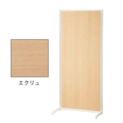 店舗用品システム什器SF90壁面タイプ本体ホワイトエクリュパネル付きの商品画像
