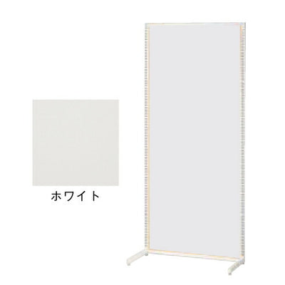 店舗用品システム什器SF90壁面タイプ本体ホワイトホワイトパネル付きの商品画像