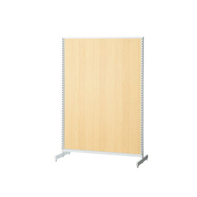 店舗用品システム什器SF中央両面スリムタイプW90×H135cmホワイト選べる8タイプエクリュパネル付きの商品画像