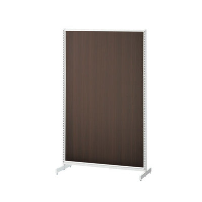 店舗用品システム什器SF中央両面スリムタイプW90×H150cmホワイト選べる8タイプダークブラウンパネル付きの商品画像
