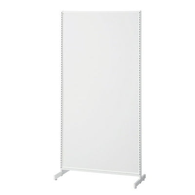 店舗用品システム什器SF中央両面スリムタイプW90×H180cmホワイト選べる8タイプホワイトパネル付きの商品画像
