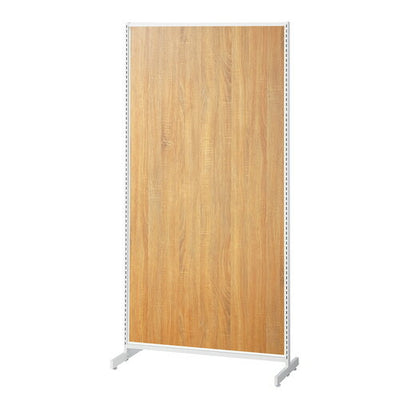 店舗用品システム什器SF中央両面スリムタイプW90×H180cmホワイト選べる8タイプラスティック柄パネル付きの商品画像