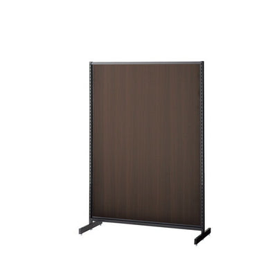 店舗用品システム什器SF中央両面スリムタイプW90×H135cmブラック選べる8タイプダークブラウンパネル付きの商品画像