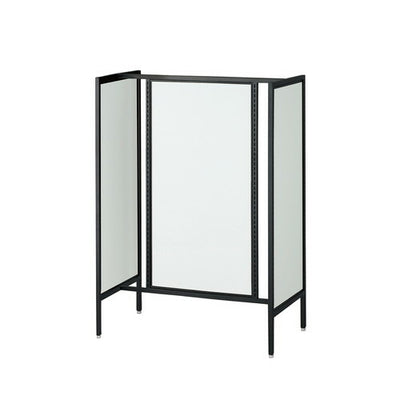 店舗用品システム什器UR90中央両面タイプブラックホワイトパネル付きの商品画像