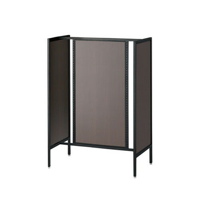 店舗用品システム什器UR90中央両面タイプブラックダークブラウンパネル付きの商品画像