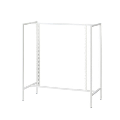 店舗用品システム什器UR120中央両面タイプホワイトオープンタイプの商品画像