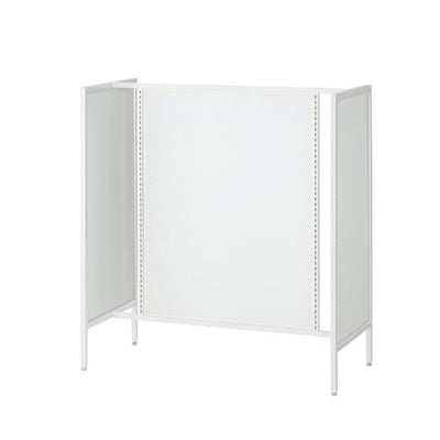 店舗用品システム什器UR120中央両面タイプホワイトホワイトパネル付きの商品画像