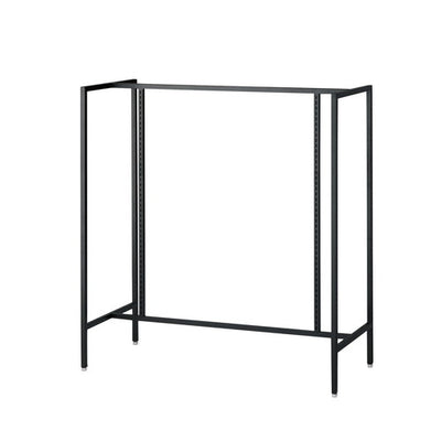 店舗用品システム什器UR120中央両面タイプブラックオープンタイプの商品画像