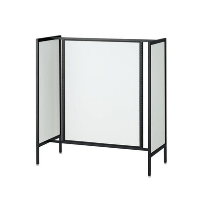 店舗用品システム什器UR120中央両面タイプブラックホワイトパネル付きの商品画像