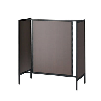 店舗用品システム什器UR120中央両面タイプブラックダークブラウンパネル付きの商品画像