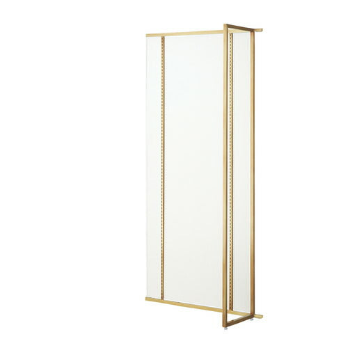 店舗用品システム什器UR壁面タイプW90×H210cm連結タイプアンティークゴールド選べる4タイプホワイトパネル付きの商品画像