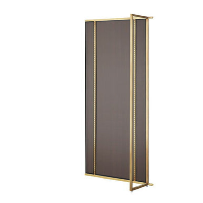 店舗用品システム什器UR壁面タイプW90×H210cm連結タイプアンティークゴールド選べる4タイプダークブラウンパネル付きの商品画像