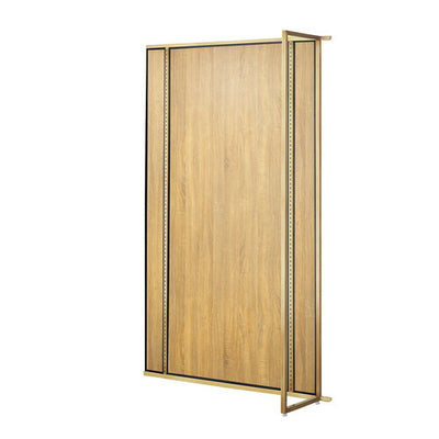 店舗用品システム什器UR壁面タイプW120×H210cm連結タイプアンティークゴールド選べる4タイプラスティック柄パネル付きの商品画像