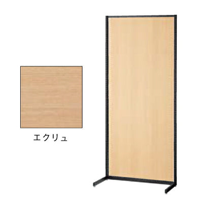 店舗用品システム什器SF90壁面タイプ本体ブラックエクリュパネル付きの商品画像