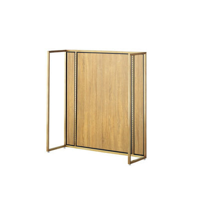 店舗用品システム什器UR中央片面タイプW120×H135cm本体アンティークゴールド選べる4タイプラスティック柄パネル付きの商品画像