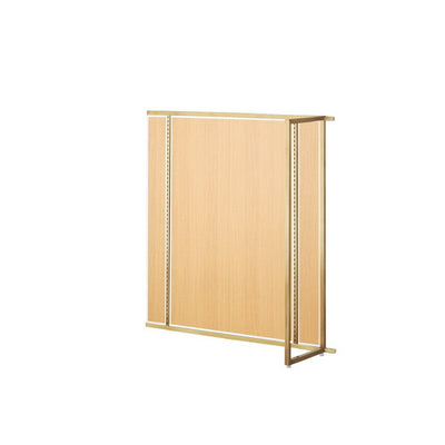 店舗用品システム什器UR中央片面タイプW120×H135cm連結タイプアンティークゴールド選べる4タイプエクリュパネル付きの商品画像