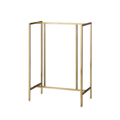 店舗用品システム什器UR中央両面タイプW90×H135cmアンティークゴールド選べる4タイプオープンタイプの商品画像