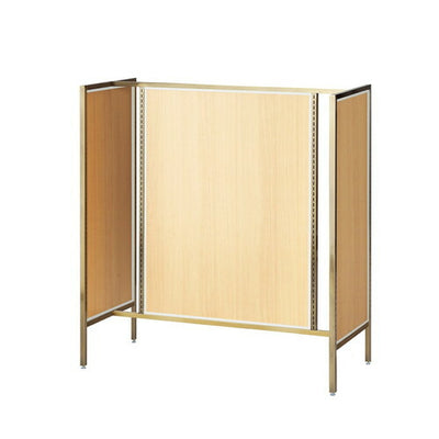 店舗用品システム什器UR中央両面タイプW120×H135cmアンティークゴールド選べる4タイプエクリュパネル付きの商品画像