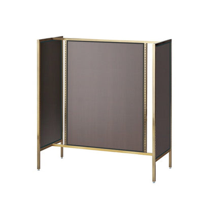 店舗用品システム什器UR中央両面タイプW120×H135cmアンティークゴールド選べる4タイプダークブラウンパネル付きの商品画像