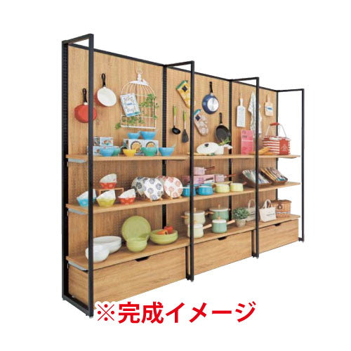 (連結) スタンダードフレーム連結パーツ SF90壁面タイプ 黒 オープンタイプ ※本体別売 kp38-751-5-1