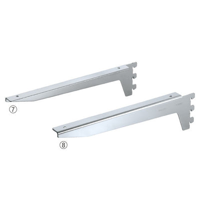 店舗用品システム什器木棚用ブラケットダボ後付けタイプD20・25cm用右の商品画像