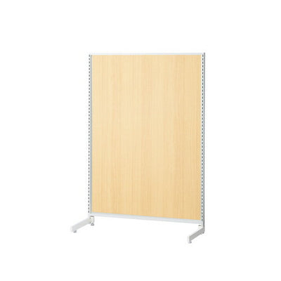 店舗用品システム什器SF90中央片面タイプH135cmホワイトエクリュパネル付きの商品画像