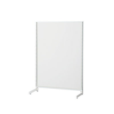 店舗用品システム什器SF90中央片面タイプH135cmホワイトホワイトパネル付きの商品画像