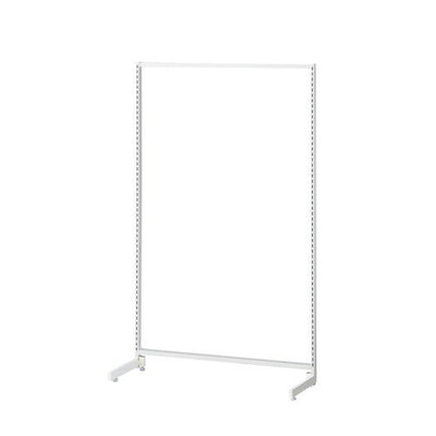 店舗用品システム什器SF90中央片面タイプH150cmホワイトオープンタイプの商品画像