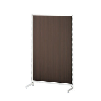 店舗用品システム什器SF90中央片面タイプH150cmホワイトダークブラウンパネル付きの商品画像