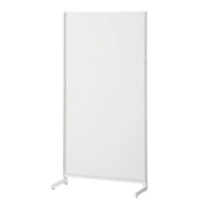 店舗用品システム什器SF中央片面タイプW90×H180cmホワイト選べる8タイプホワイトパネル付きの商品画像