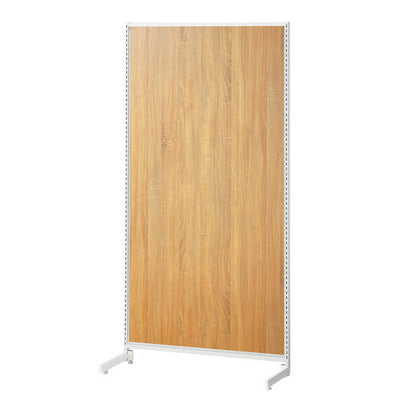 店舗用品システム什器SF中央片面タイプW90×H180cmホワイト選べる8タイプラスティック柄パネル付きの商品画像