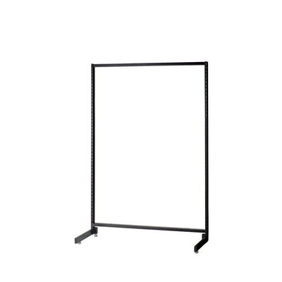 店舗用品システム什器SF90中央片面タイプH135cmブラックオープンタイプの商品画像