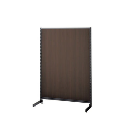 店舗用品システム什器SF90中央片面タイプH135cmブラックダークブラウンパネル付きの商品画像