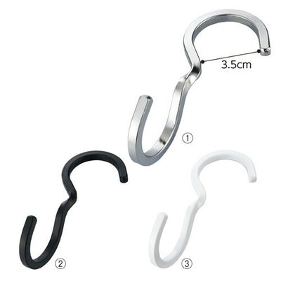 店舗用品ディスプレイ用品スチール製ディスプレイ用フックスクエアツイストタイプブラックの商品画像