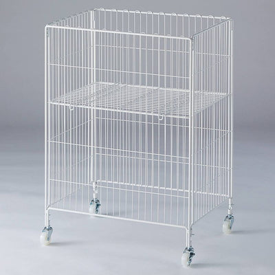 店舗用品店舗什器ワイヤーワゴン白W60×D45cmの商品画像
