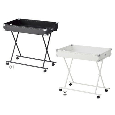 店舗用品店舗什器ファイバーワゴン黒の商品画像