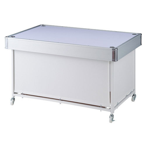 店舗用品店舗什器平台ワゴン白W90cmの商品画像