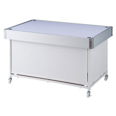 店舗用品店舗什器平台ワゴン白W90cmの商品画像