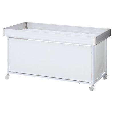 店舗用品店舗什器平台ワゴン白W150cm(強化型)の商品画像
