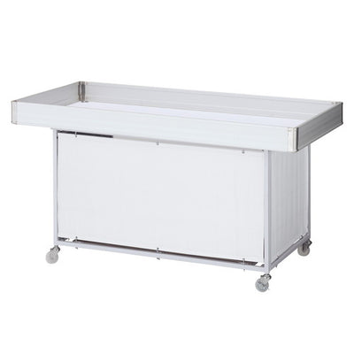 店舗用品店舗什器平台ワゴン白W180cm(強化型)の商品画像