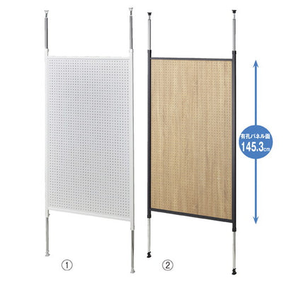 店舗用品店舗什器有孔ボードパーティションラスティック柄の商品画像