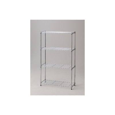 店舗用品シリーズ什器ワイヤーラックローコストD35cmアジャスタータイプH151cm4段W90.7cmの商品画像
