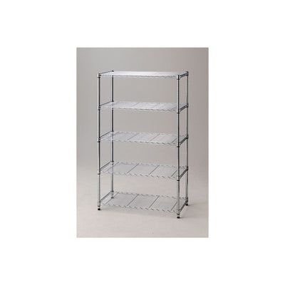 店舗用品シリーズ什器ワイヤーラックローコストD45cmアジャスタータイプH151cm5段W90.7cmの商品画像