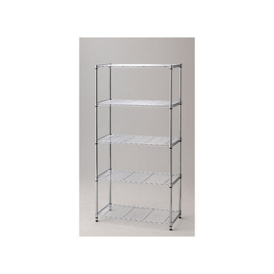 店舗用品シリーズ什器ワイヤーラックローコストD45cmアジャスタータイプH181cm5段W90.7cmの商品画像