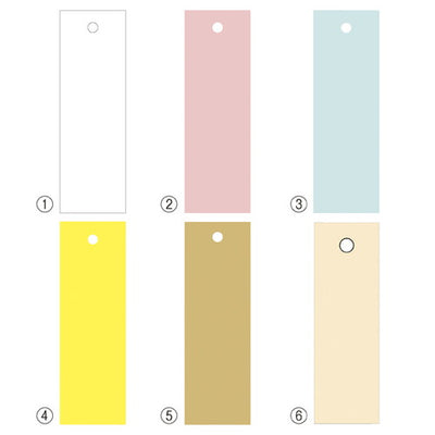 店舗用品販促用品カラーさげ札(色糸付き)イエロー(黄色糸)【500枚】の商品画像