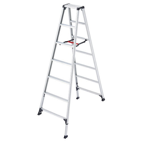 店舗用品店舗運営用品軽量専用脚立脚軽伸縮タイプ7段の商品画像